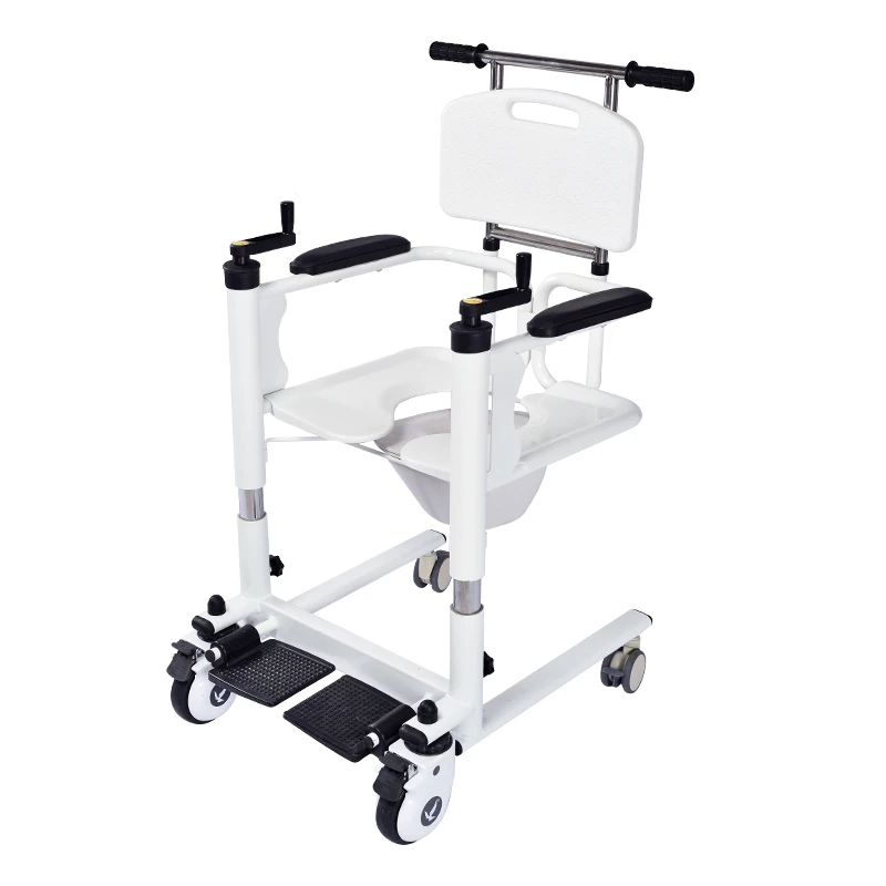 Rehabilitation center patient transfer lift chair with toilet factory direct sale from bed to chair and toilet shower bath wheel