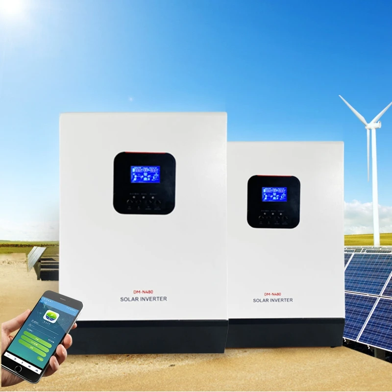 Hybrid Solar Inverter 3kw 5kw 5kv 24v 48v 120vac 240v 220v offgrid hybrid inverters with mppt charge controller 100a wifi module