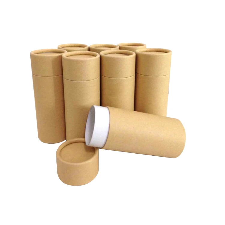 new design small tea packaging 6g 8g metal lid food grade paper tube package for tea