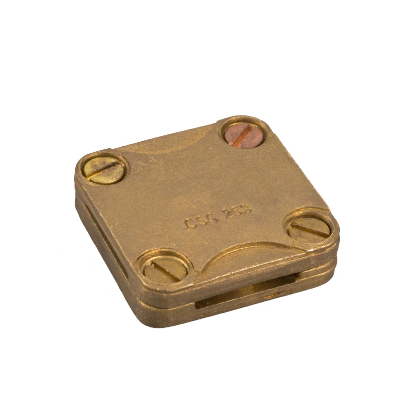 
Copper/Brass Flat Tape Square Conductor Clamp Electrical Wire Connector Clamp 
