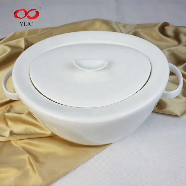 cheap price bone china custom manufacturers white porcelain ceramic soup tureen