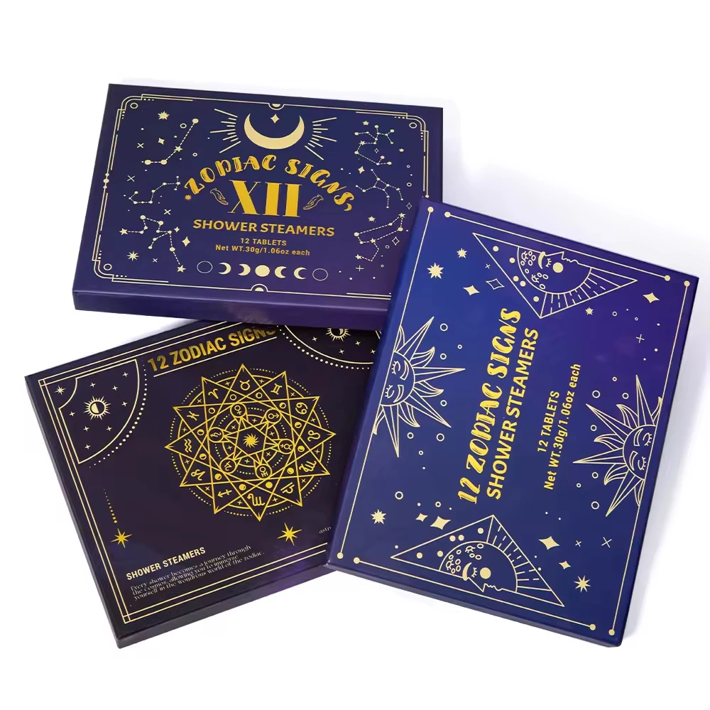 12 Pack Natural Ingredient Zodiac Signs Shower Steamers Gift Set Aromatherapy Shower Steamers Aromatherapy