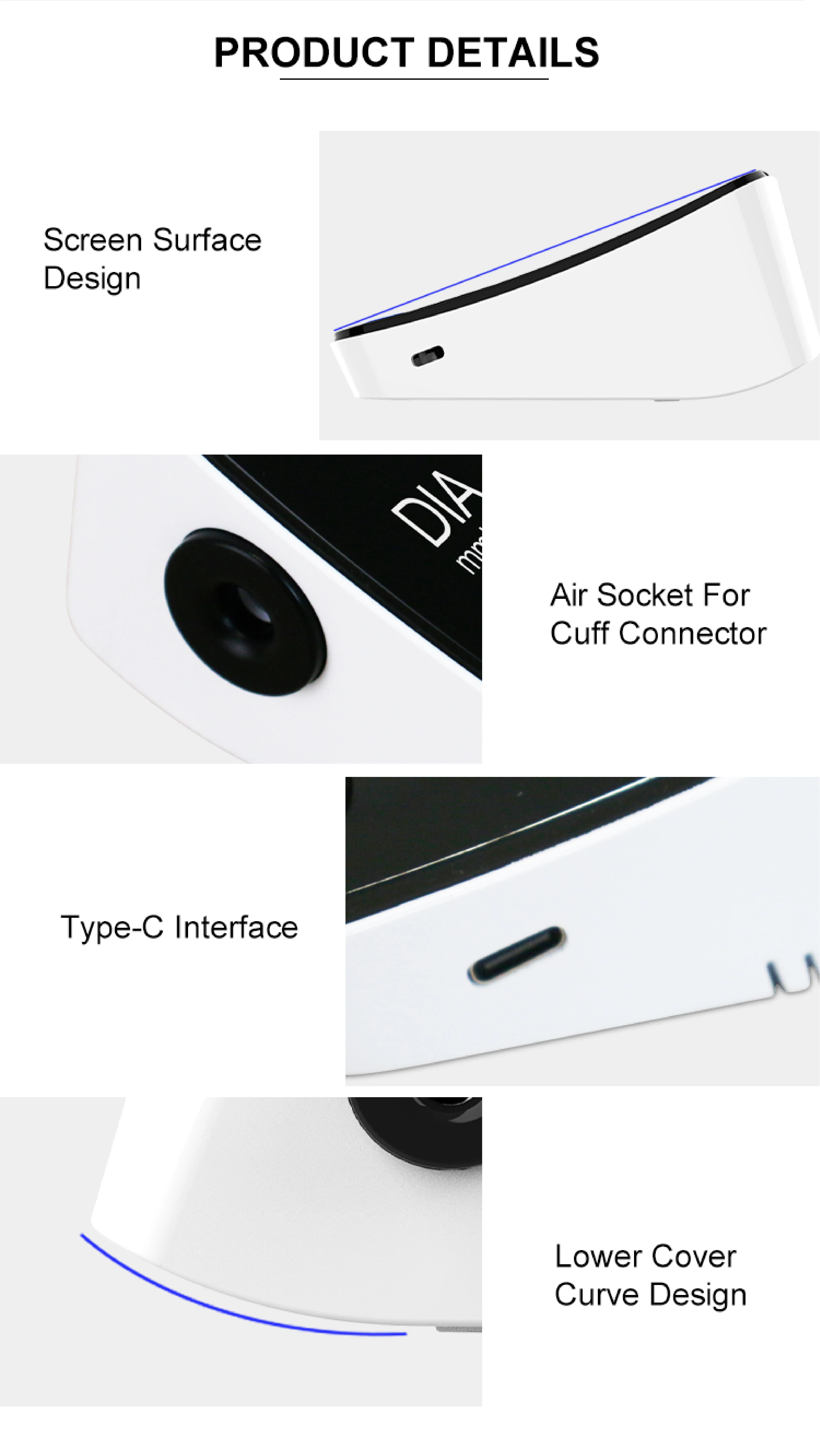 ALPHAGOMED Medical Diagnostic Apparatus Upper Arm BP Machine CE ISO ROHS BSCI Approved Arm Blood Pressure Measuring Apparatus