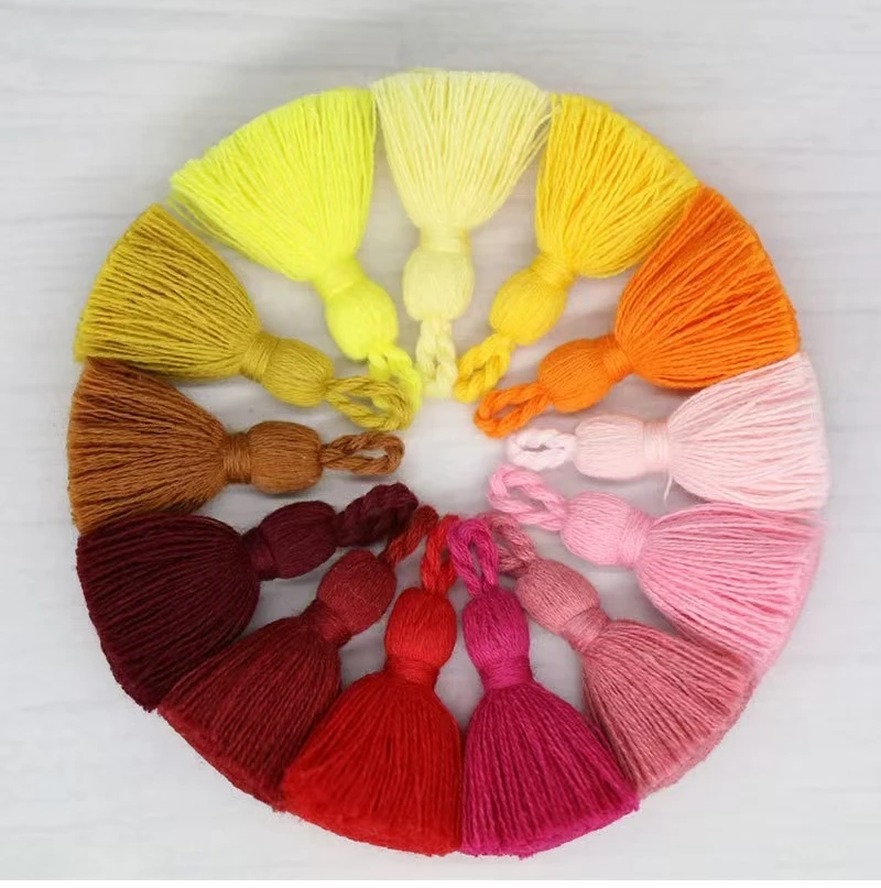 Wholesale Popular curtain garment accessories  cotton 3cm DIY small tassel