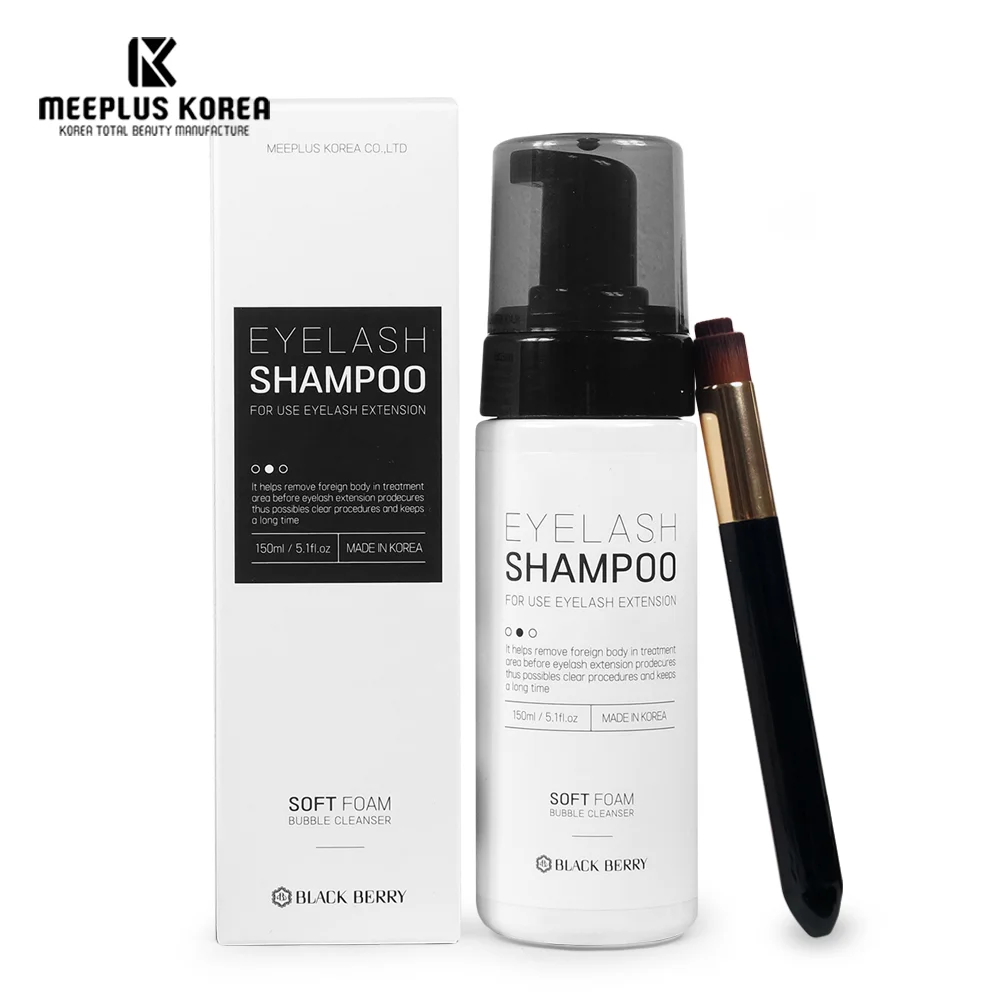 private label Eyelash Shampoo brush Eyelash Extension Foam Cleaner with brush Fine fiber lash brush for lash shampoo