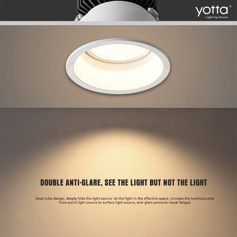 App Control Ra 90 COB Embedded Spot Lamp 6w 8w 10w 12w 15w Thin Border Deep Anti-glare Spotlight