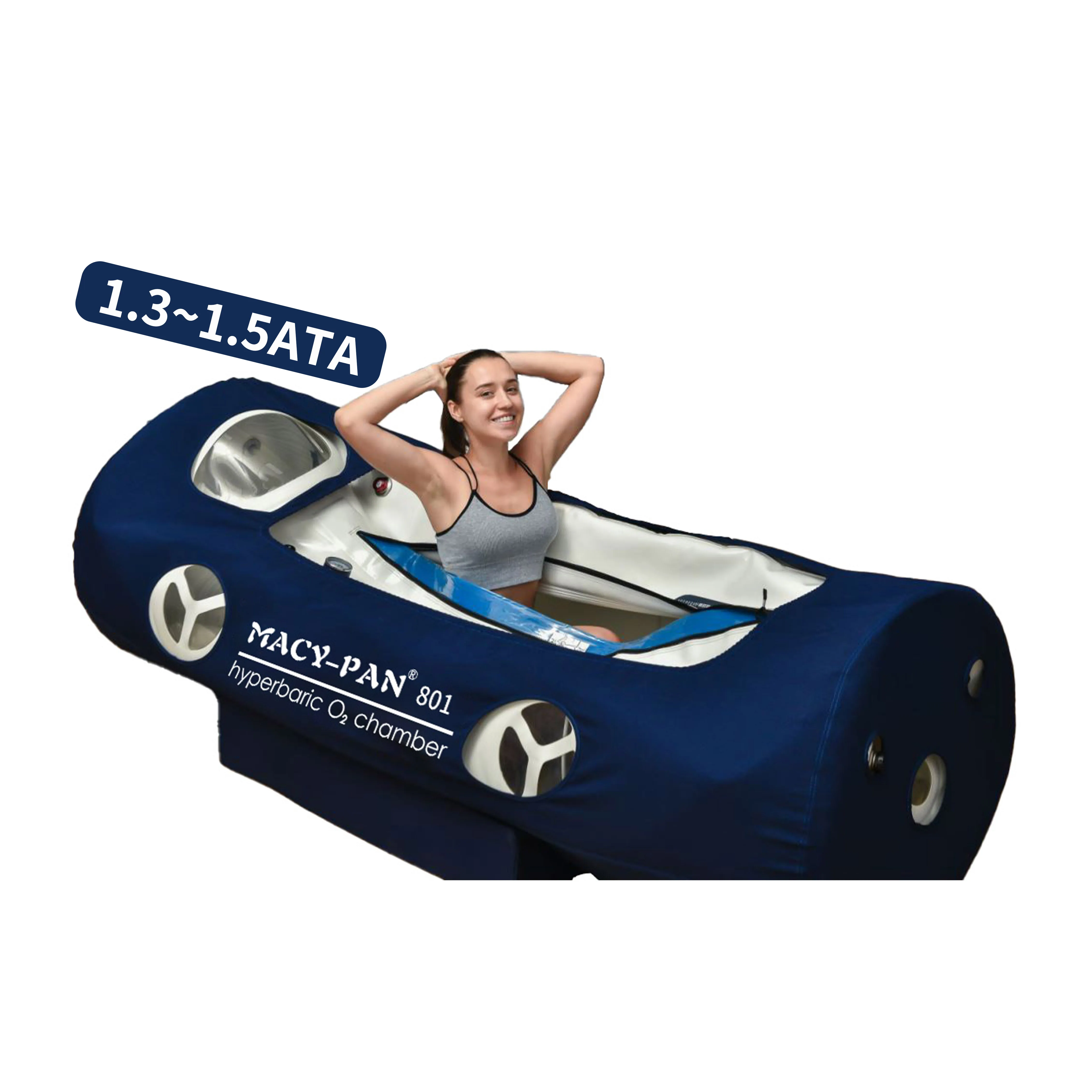 Macy-Pan Portable Hyperbaric Chamber 1.3/1.4/1.5 ATA Lying Type for Home Use Low Price with Rapid Recovery after Exercise