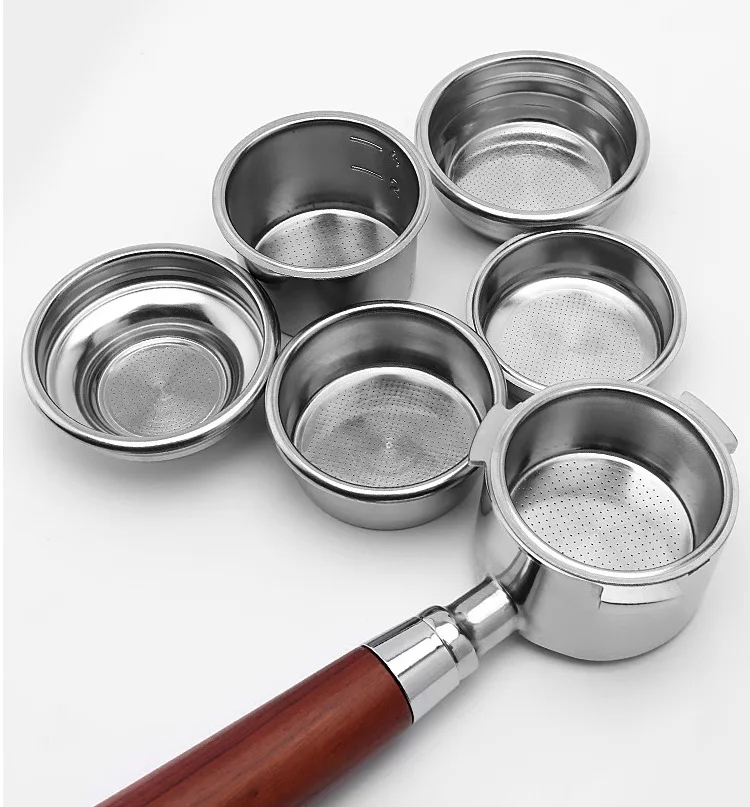 304 Stainless Steel Fine Mesh Coffee Powder Bowl 51 54mm Espresso Filter Basket