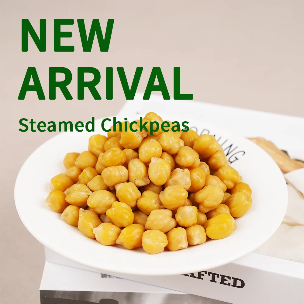 Chinese OEM Brand New Arrival Low Fat And Sugar Snacks Steamed Chickpeas for Resale