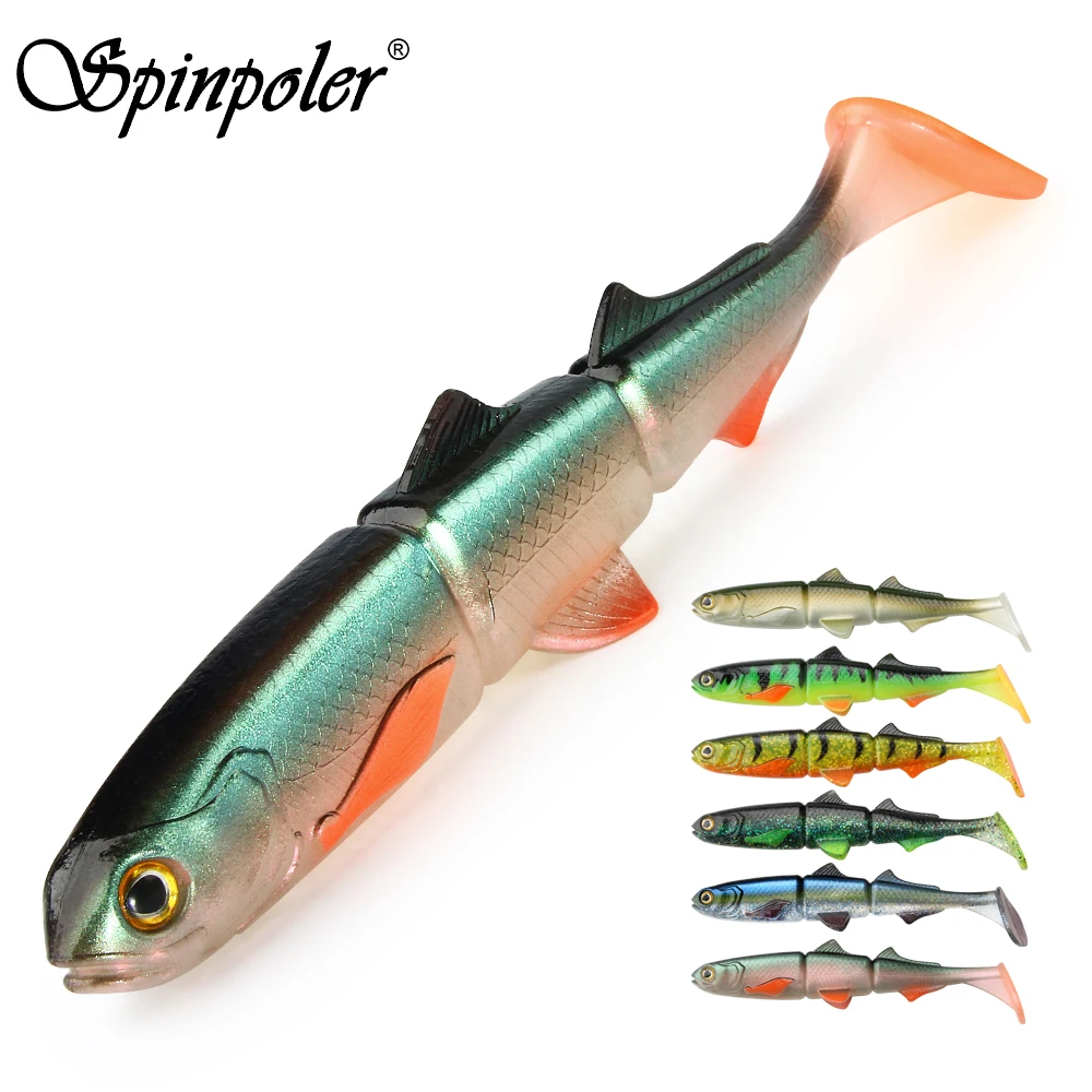 16cm 22cm Wander Shaker Realistic Rubber Fish For Zander Pike Perch Soft Swimbait Shads Fishing Lure Weightless Fishing Tackle