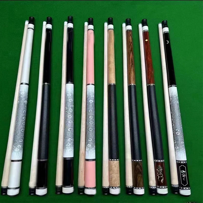 Billiard cues for center billiards with top quality supplied  hot-selling premium handmade ones with real solid wood shafts.