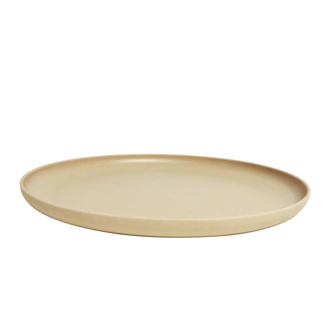 Reusable biodegradable plates bamboo fiber decal print dinner plates custom printed dinner plates