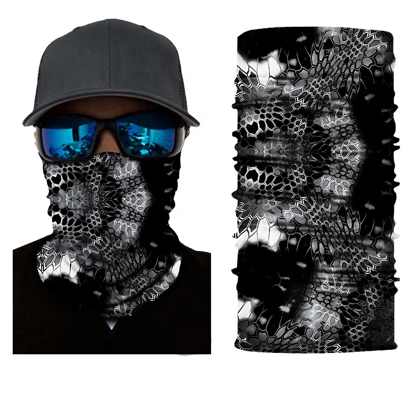 Wholesale printed hunting buffs tube tubular bandana scarf face cover neck gaiter