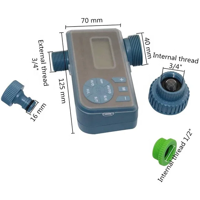 Smart Electronic Auto LCD Display Water Timer Digital Irrigation Sensor Controller with Connector
