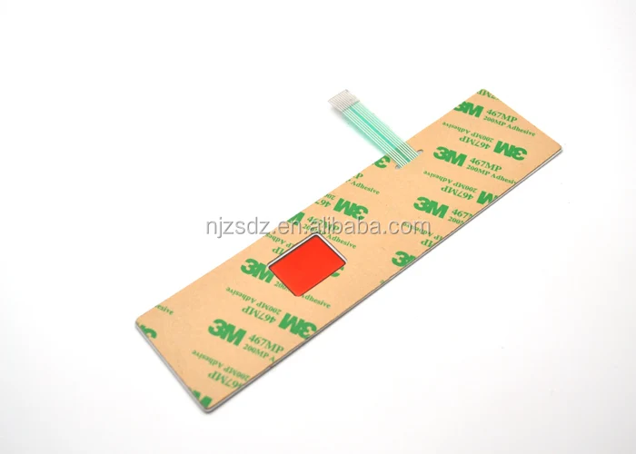 membrane switch with Aluminum plate for cnc machine tool