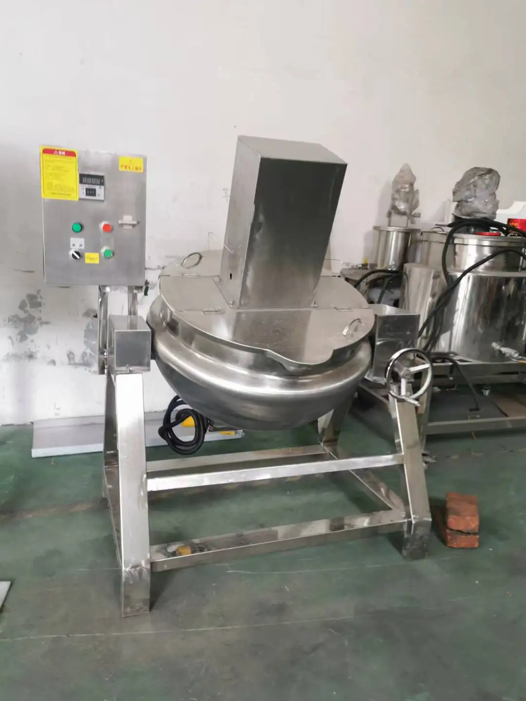 Top quality food mixer heated steam jacketed kettle cooking pot
