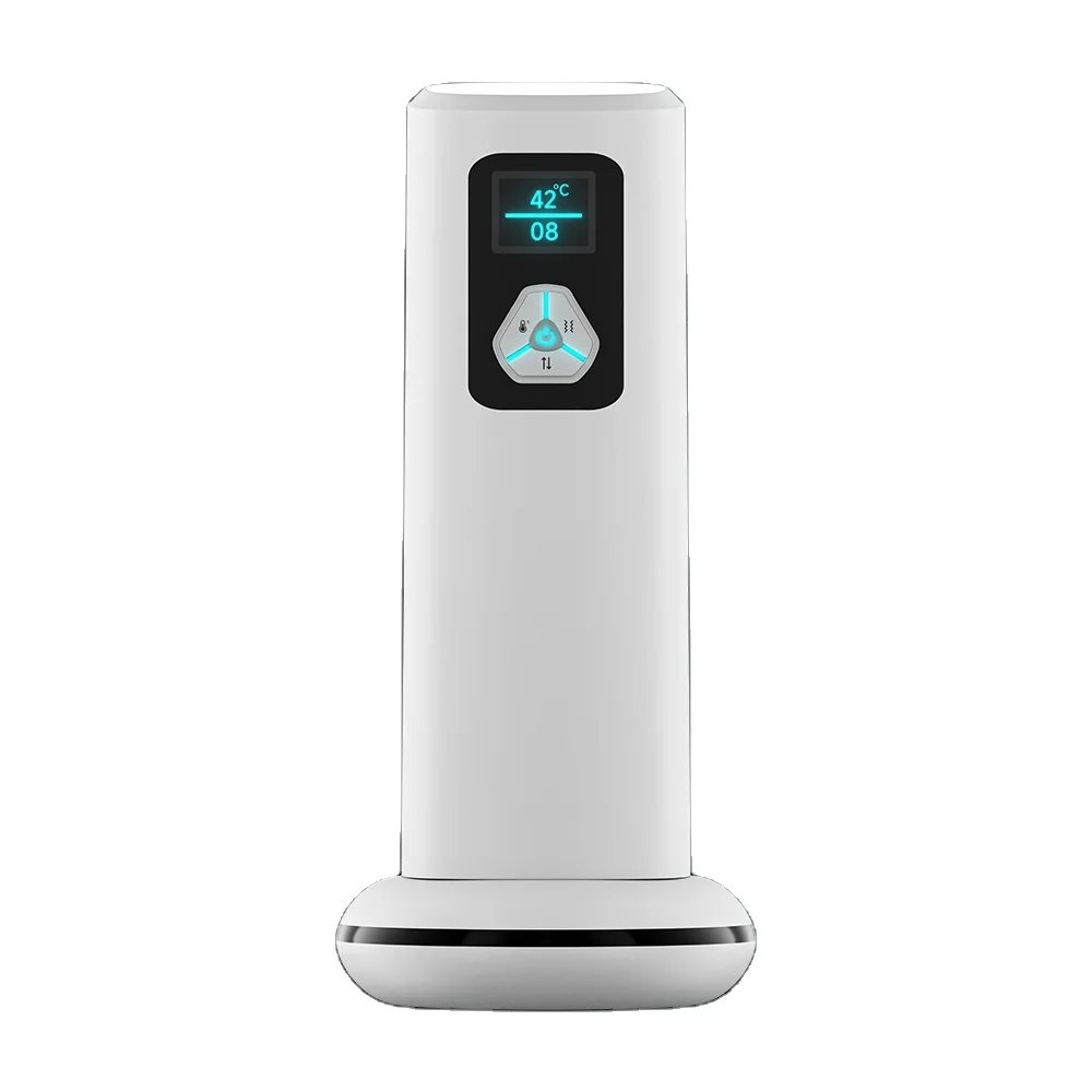 Double 9 frequency sucking vibration Three languages female voice gear digital display app control airplane cup