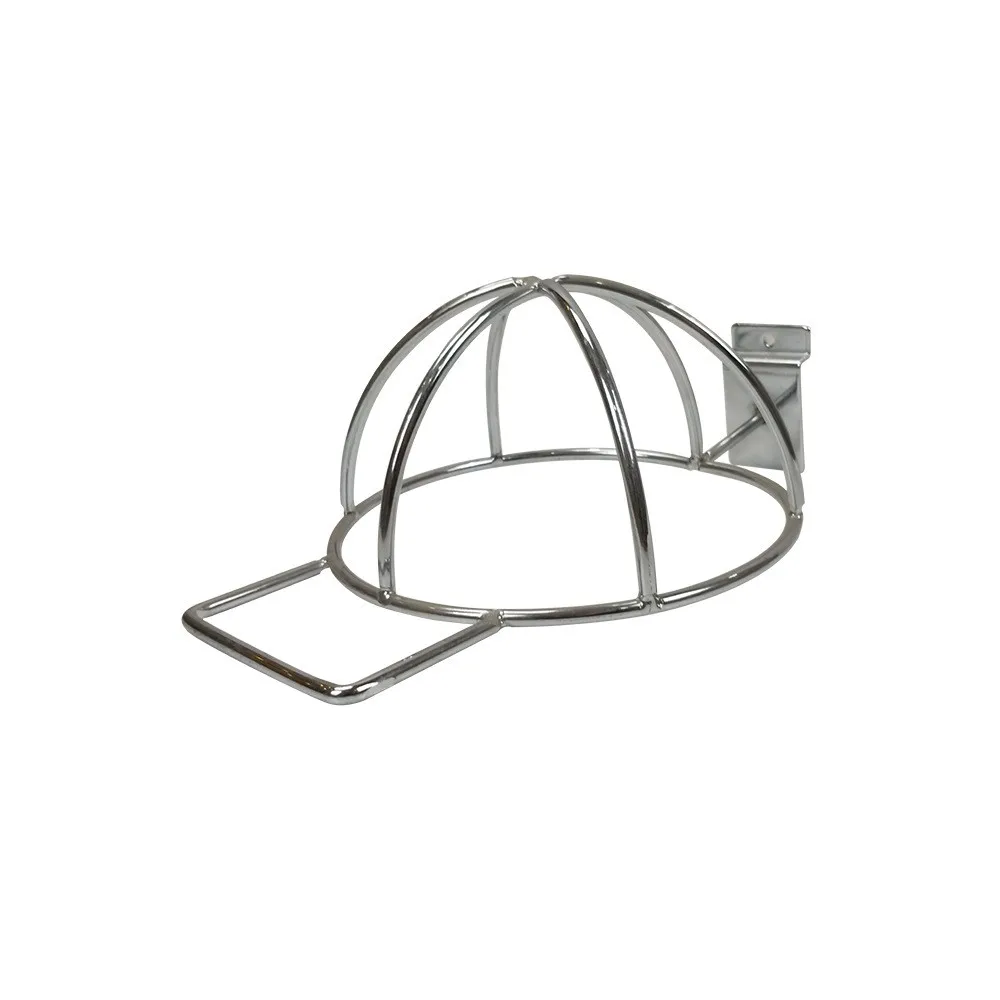 Retail Store Metal Chrome Cap Display Rack for Slatwall