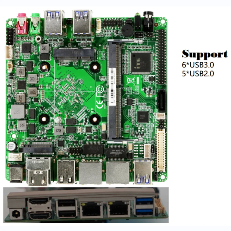 Nano J4125-4C2L mini-itx motherboard Ce-leron Gemini lake J4125 Processor DDR4 Quad-core 4Com 2 Lan  WF BT 4G module main-board