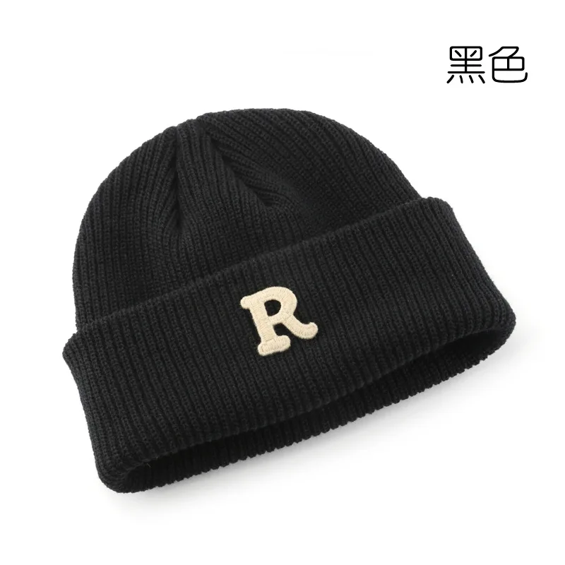 New Fashion Unisex Winter Knitted Y2k Solid Color Beanie Hat With Custom Logo