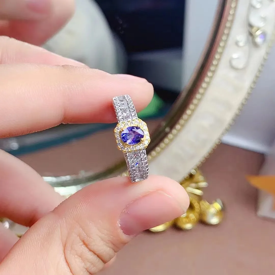 New Design Competitive Good Price 925 Sterling Silver Leaf King Mother Daughter Natural Gemstone Rings