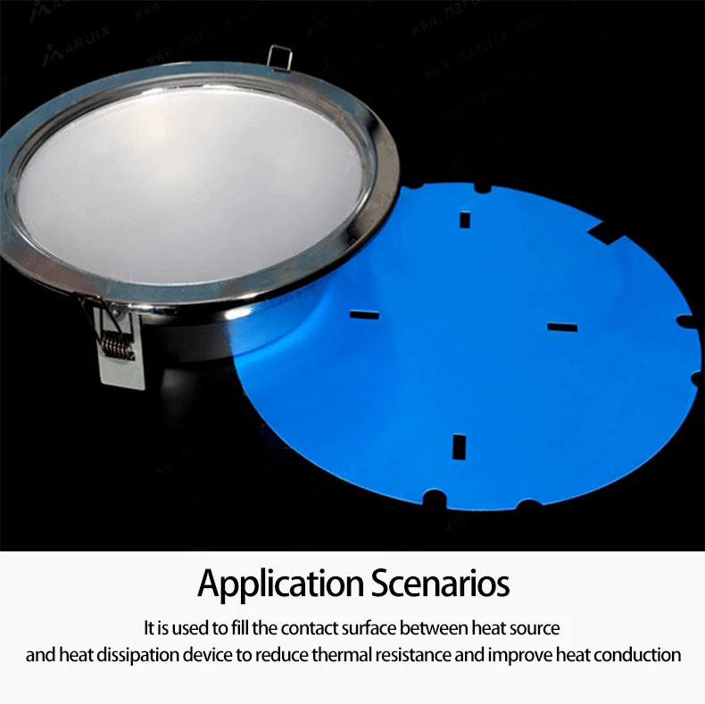 0.5Mm 1Mm 2Mm Thick Rubber Silicon Thermal Conductive Insulating Sticky Pad Pack Xbox Sheet Thermal Pads Cpu Thermal Grizzly 2Mm