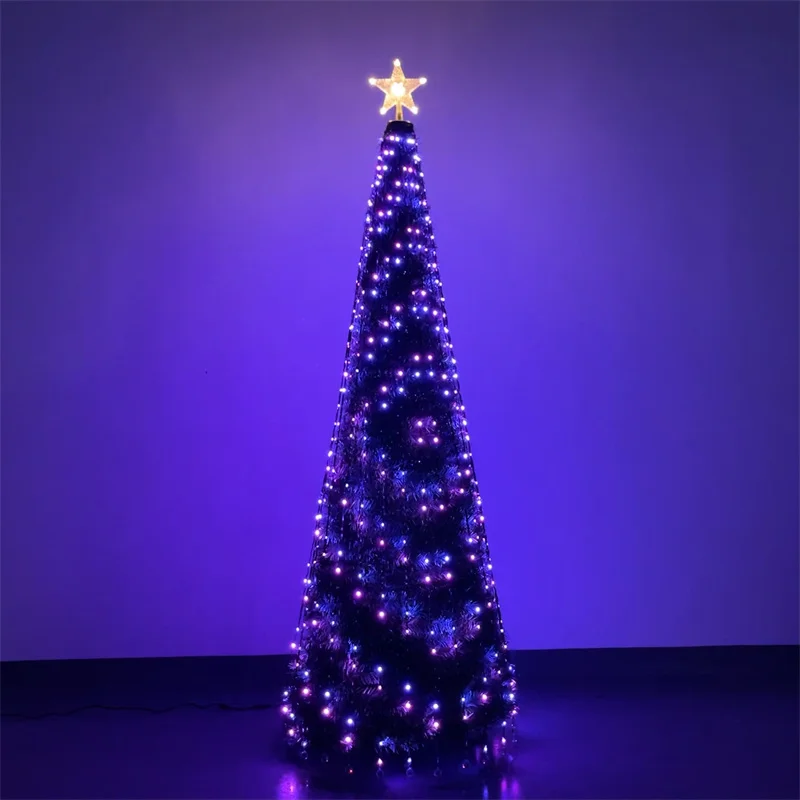 2021 Wholesale Personalized Copper Smart Decorations Custom Led String Lights RGB Christmas Tree Light