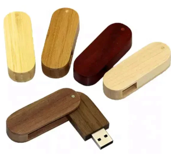 Most hot sale wood swivel memorias USB USB Pendrive USB flash drive 2GB 4GB 8GB 16GB  with customized logo