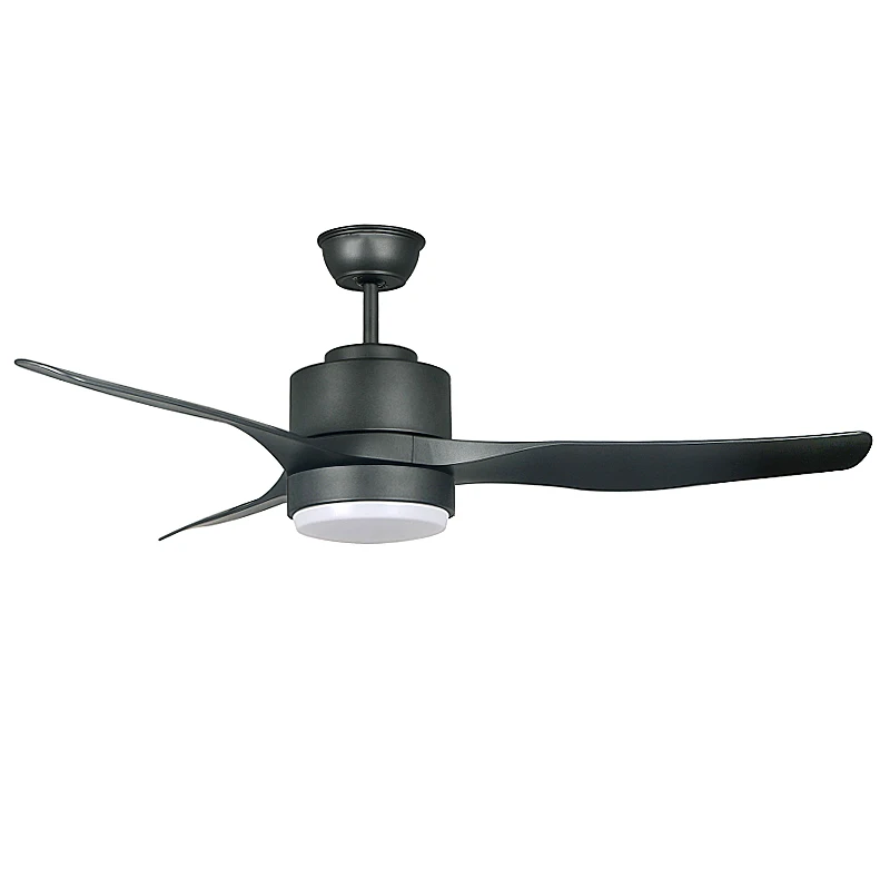 Remote DC plastic Fashion Design Living Room Kitchen Coffee Shop Ceiling Fan with Light