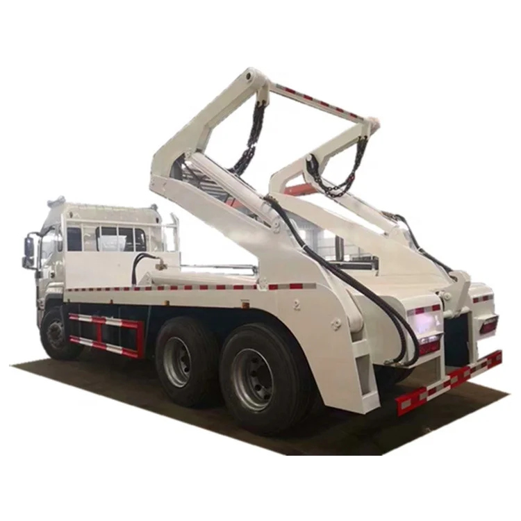 diesel engine JAC 6x4 15000Liters  Swing arm garbage truck transfer vehicle hook hydraulic  system without chassis