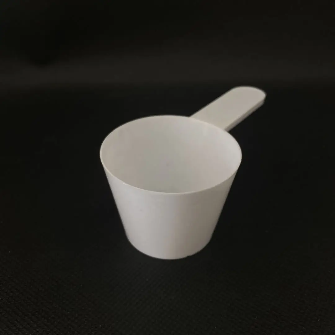 Plastic Measuring Large Spoons scoops for Powders Granules Pet Food Scoops White 75ml 37g 37.5g 75cc Flat bottom short handle