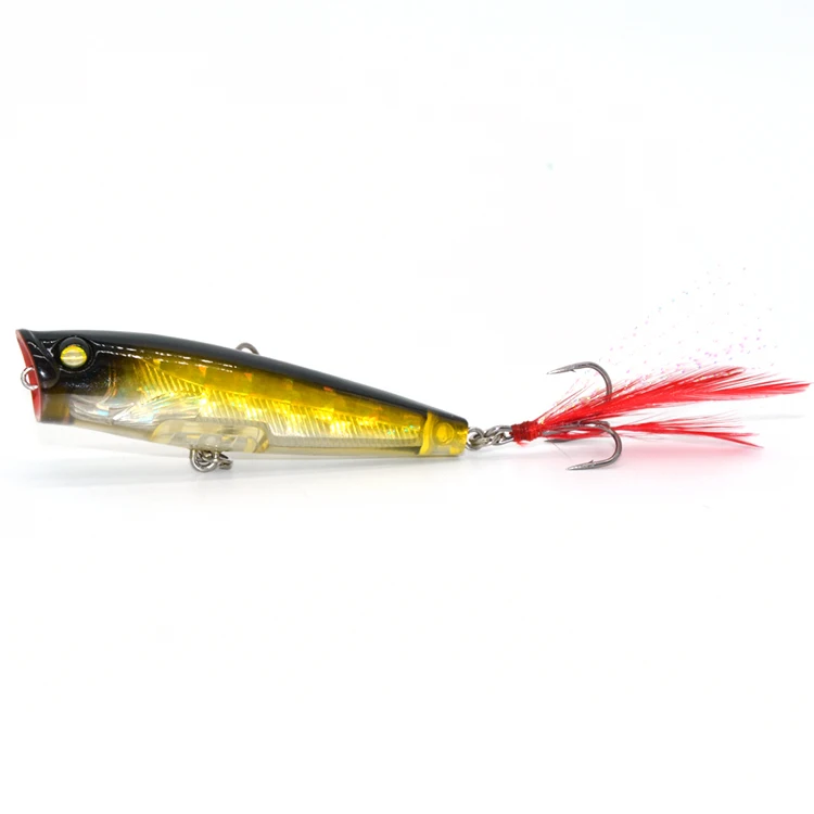 TAKEDO Stock Popper LB65 65mm7g  Top Water peche leurre soap 3D eyes Casting  popper lures