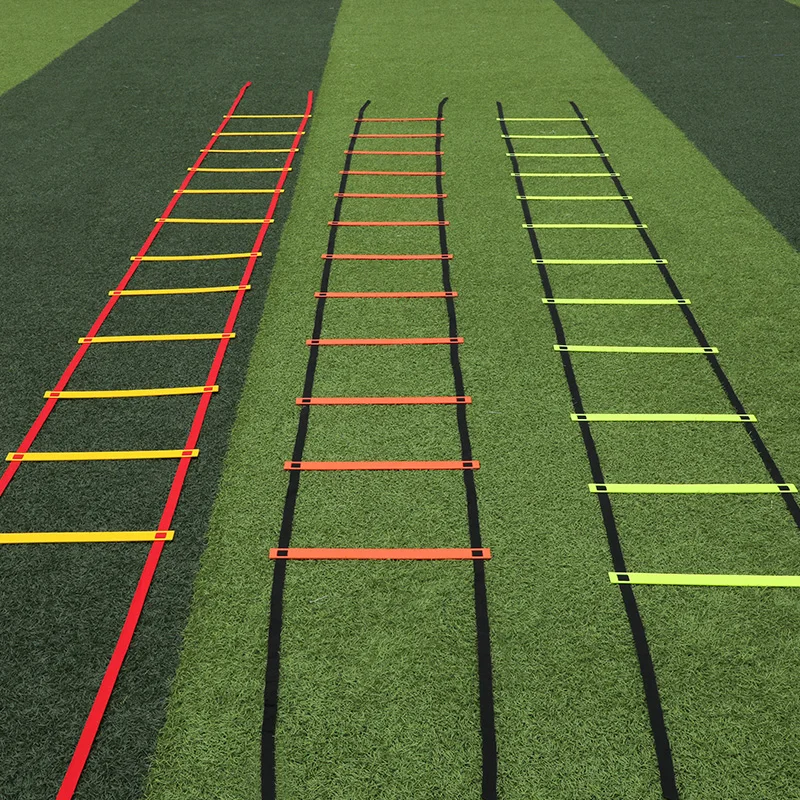 Wholesale 6 Meters 12 Pieces Of Plastic Agility Ladder Adjustable Size For Football Rugby Basketball Agility Ladder Training