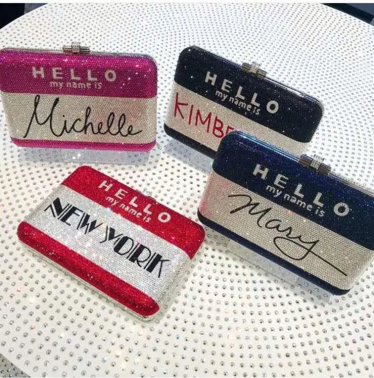 Сверкающий Свадебный Кошелек со стразами, женская сумка-клатч со стразами на заказ