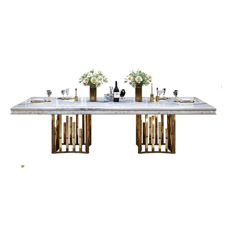 Living room furniture marble stone restaurant marble dining table marble modern luxury dining table set dining tables