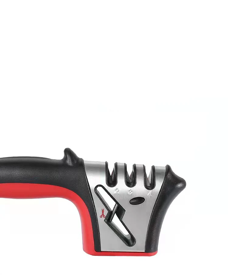 Professional Mini Manual Stainless Steel 4 Stage Kitchen Handheld Knife Sharpener