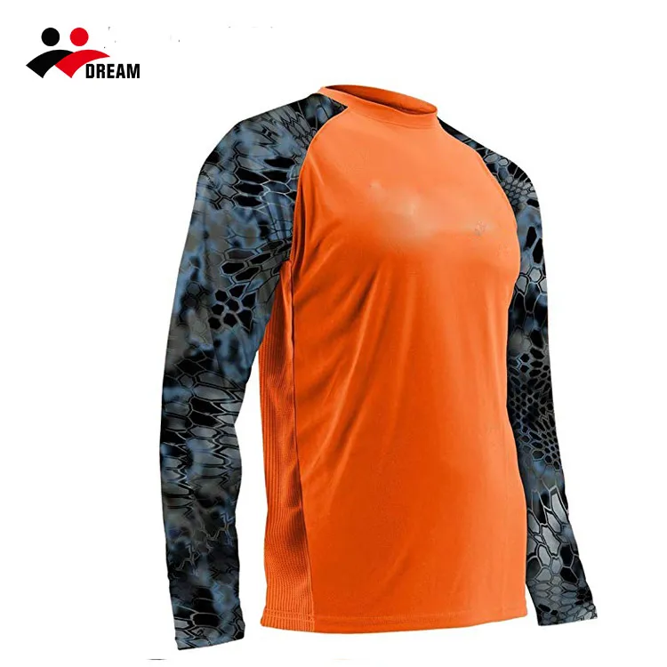Wholesale Long Sleeve Quick quick dry UV Fishing Shirts sublimation print fishing clothing