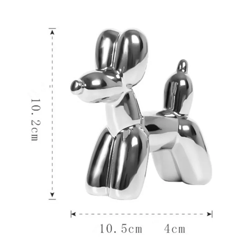 Gold Statue Decoration Home Decor Modern Ceramic Balloon Dog Rabbit Elephant Statues