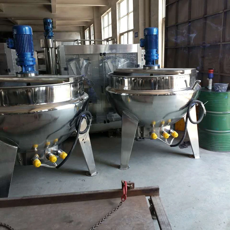 Hot Sales 300 liter electric heating   pot   jacketed kettle used for Beef sauce