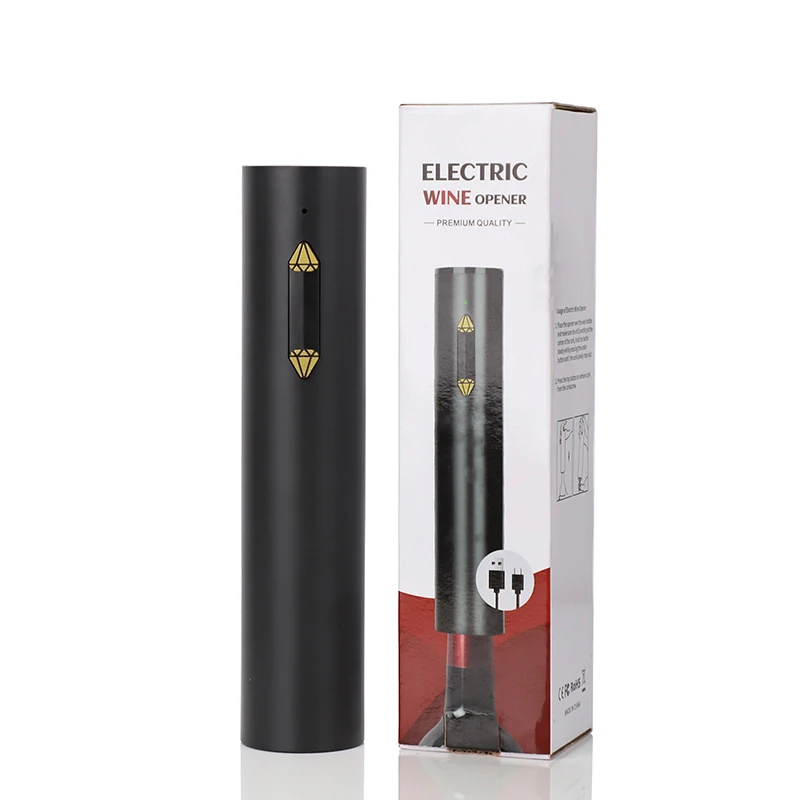 Novelties 2024 Innovative Trends Made By Abs Battery Operated Corkscrew Automatic Bottle Opener Electric Wine Opener