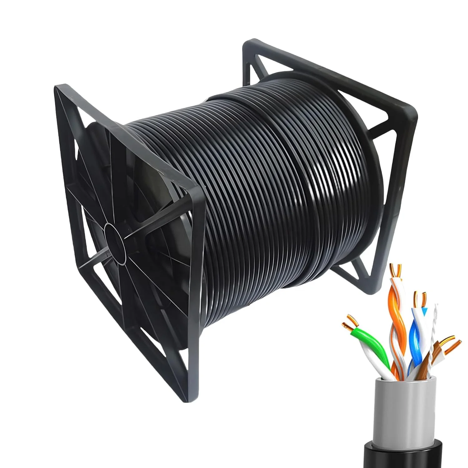 Heavy Duty 24AWG UTP FTP SFTP Lan Cat5e Solid Copper Lan Cable for Laptop Computer Router Switch