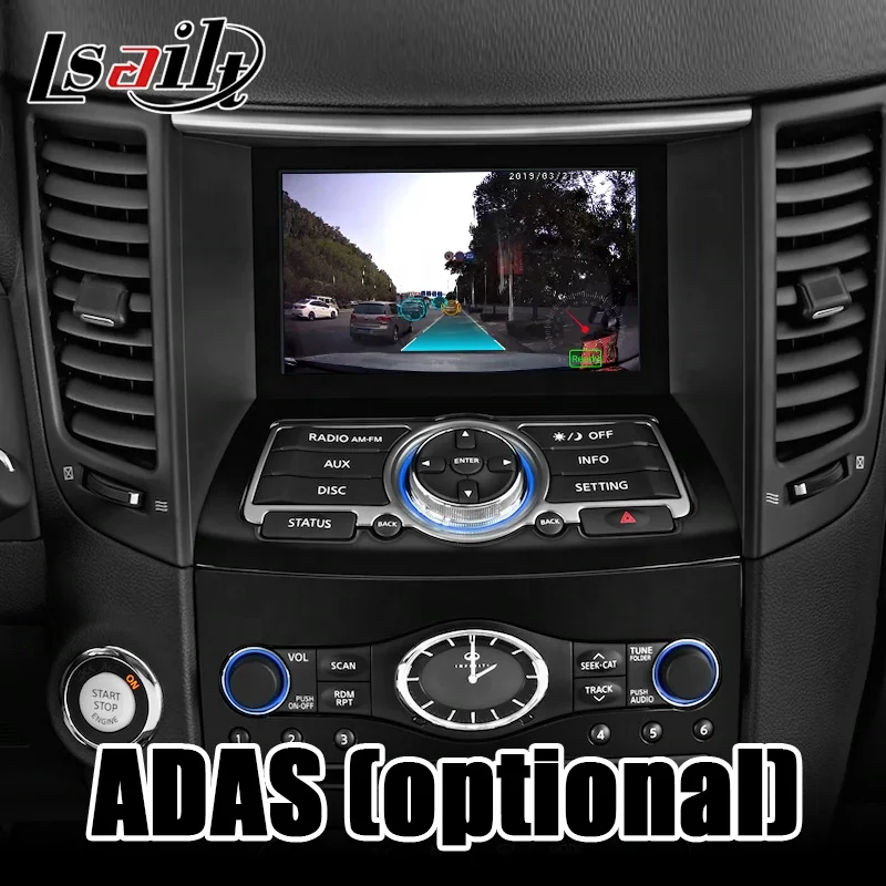 Lsailt беспроводной CP AA Автомобильный мультимедийный интерфейс включает Яндекс, Google Map для Infiniti FX37 , FX50 QX