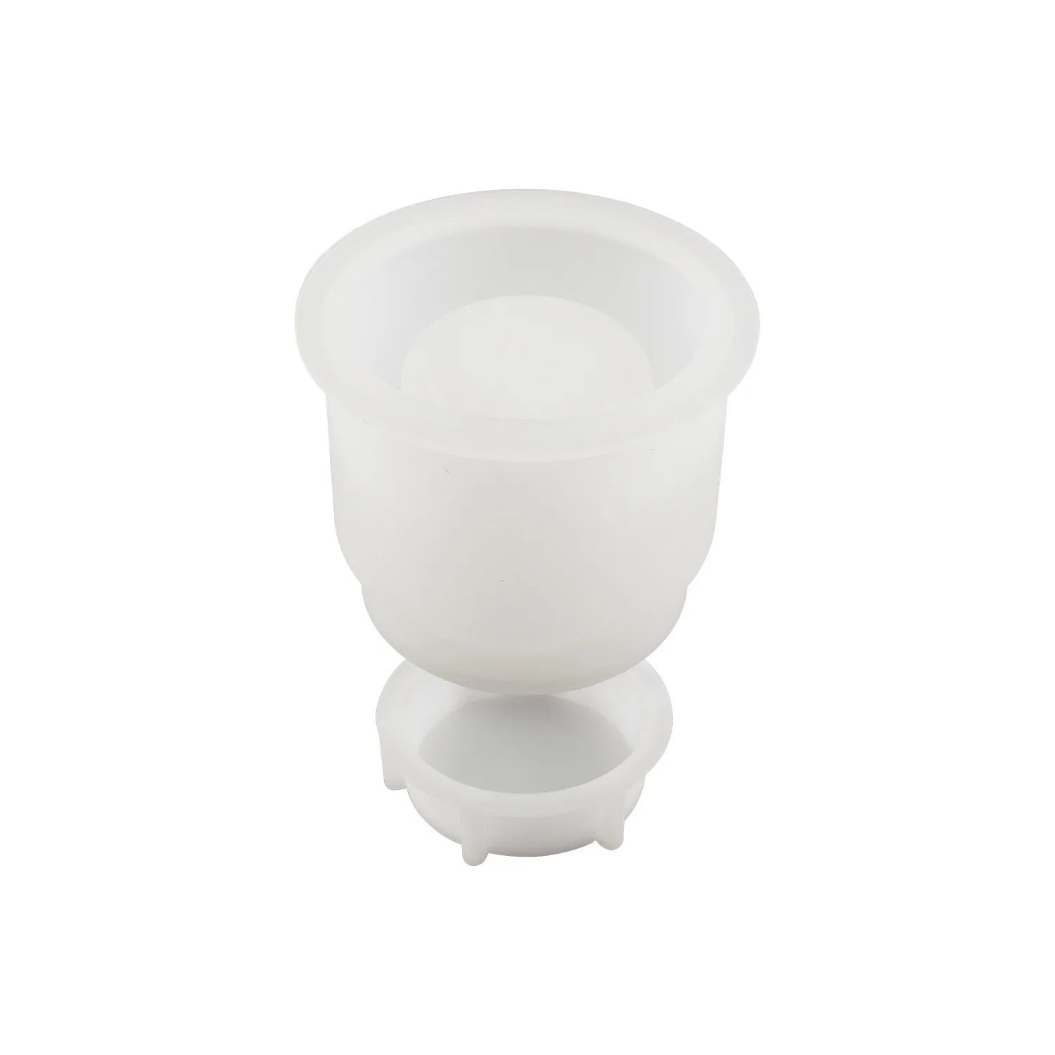 DIY crystal drop glue cement cup jar silicone mold creative gypsum candle cup ornament mirror surface silicone mold