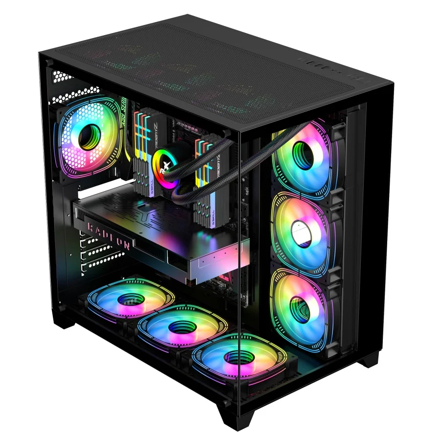 Wholesale PC Case Tempered Glass Gaming Computer Cases & Towers Computer Case Casing Desktop Gaming Cabinet