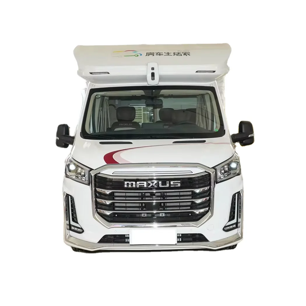 2024 MAXUS V100 RV Automatic diesel for Traveling 2.0T with Generator Solar Panel air Conditioner Washer Microwave Fridge