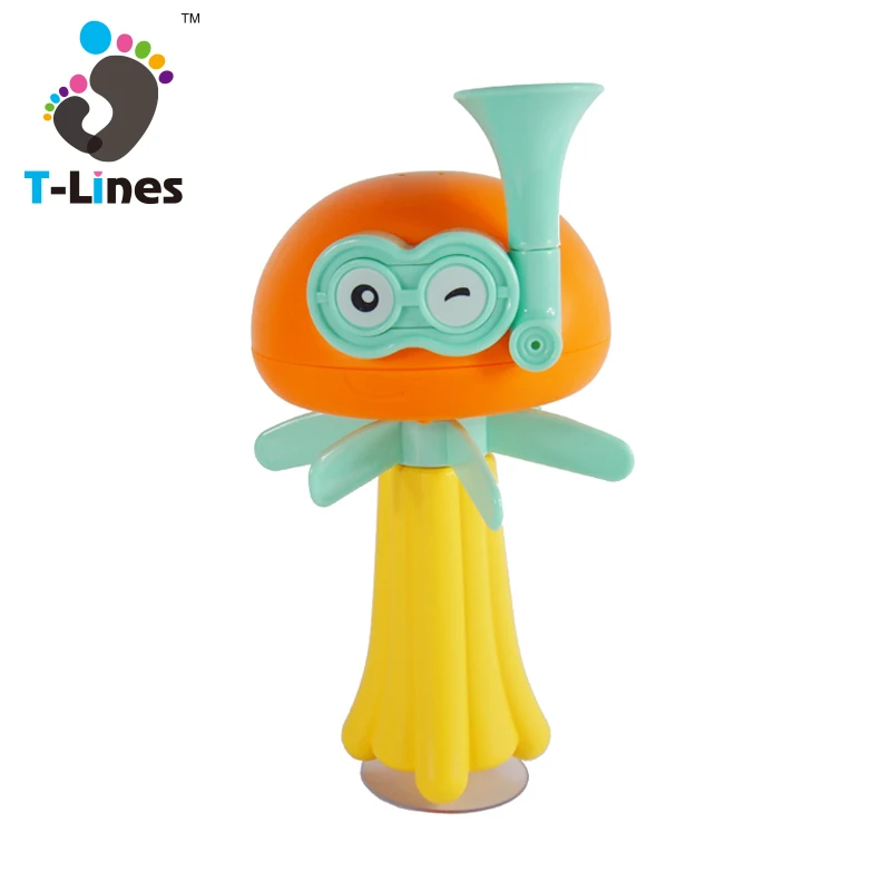 Summer bathtub animal spray water rotating shower spray water octopus baby bath toy for kids