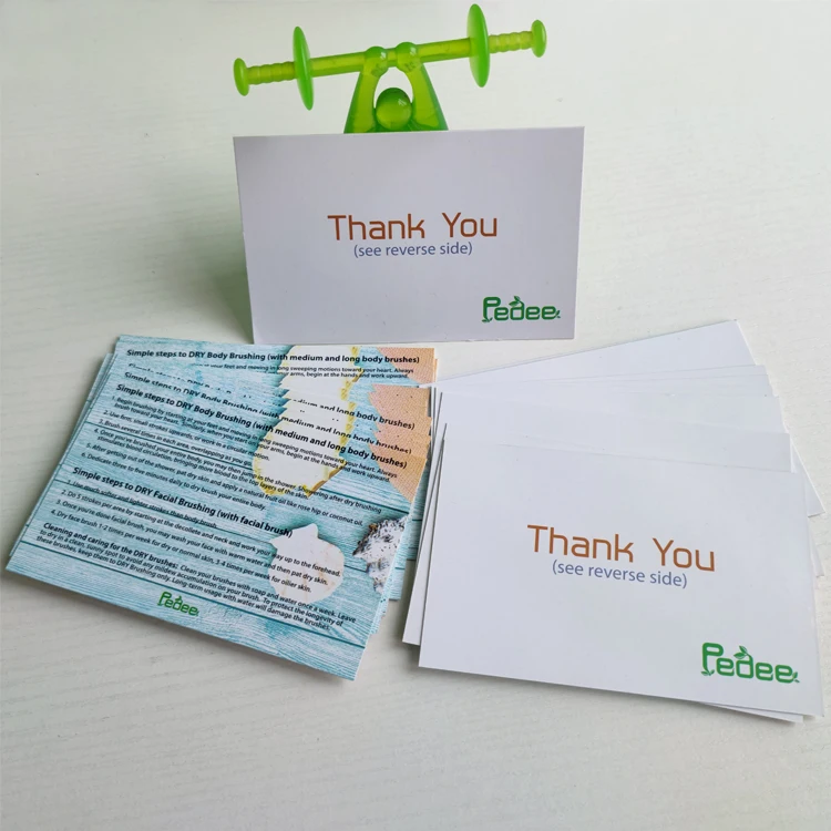 CN;GUA Offset Printrhinestoness Thank You Card Postcards Customized Kraft Paperpartychart Paper with Logo Design Recycled Paper