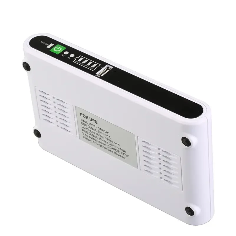 Выход батареи UPS POE 24V 15V DC 12V 9V USB 5V Mini для камеры видеонаблюдения и маршрутизатора