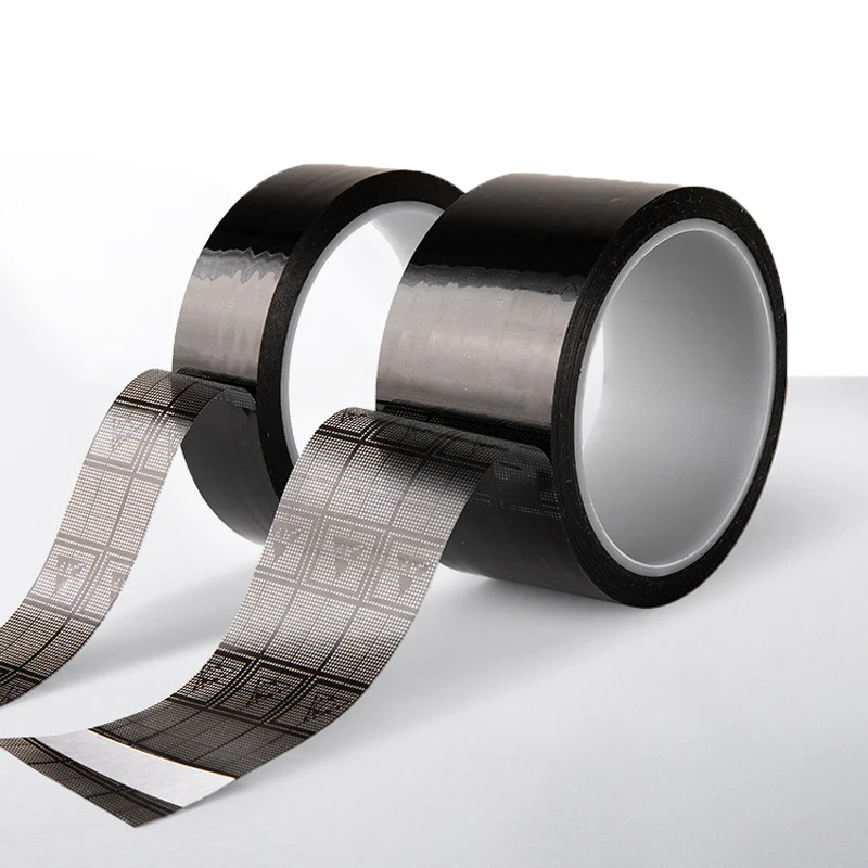 PET high temperature antistatic tape no glue residue esd grid tape for bag sealing and wire insulation