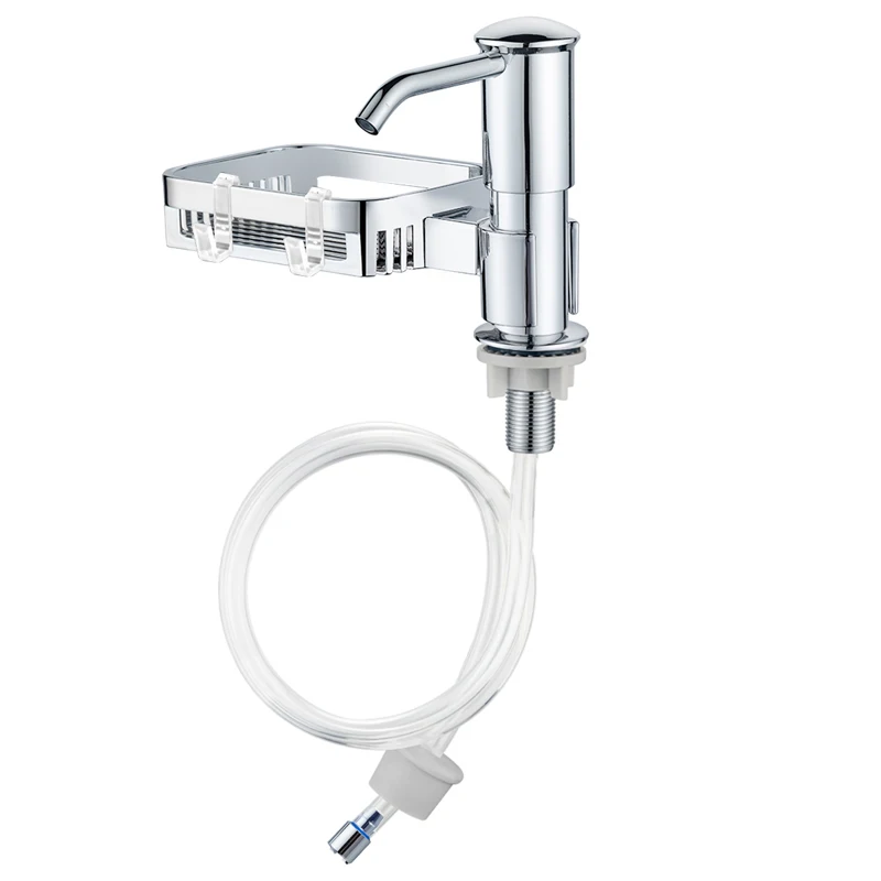 Built in Sink Soap Dispenser,Soap Dispenser for Kitchen Sink, Countertop Soap Dispenser Pump with 40 inches Extension Tube Kit